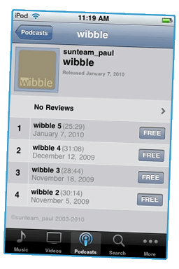  wibble Podcast #02–#05 (iTunes) 